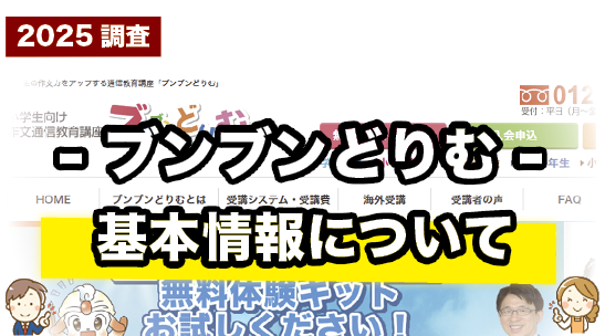ブンブンどりむの基本情報をまとめて紹介しているページ