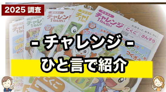 チャレンジを一言で紹介しているページ