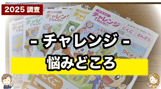 チャレンジの悩みどころを紹介しているページ